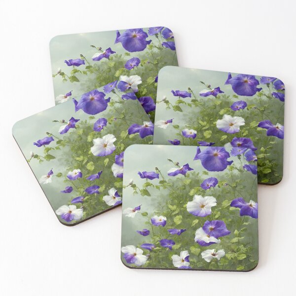 Item preview, Morning Glory Flowers for September designed and sold by FamiliarPufferfish.
