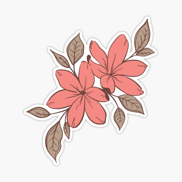 Flower  Sticker for Sale by SimpleFlower