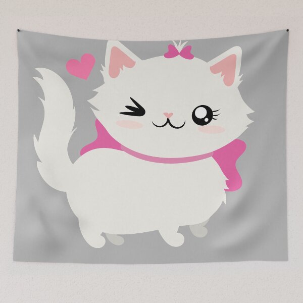 Item preview, cute and flirtatious chubby kitten designed and sold by yessebel.