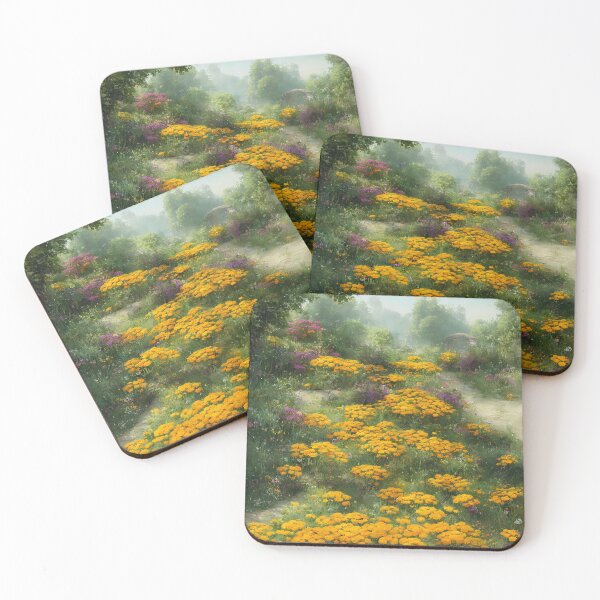 Item preview, Garden Full of Marigolds for October designed and sold by FamiliarPufferfish.