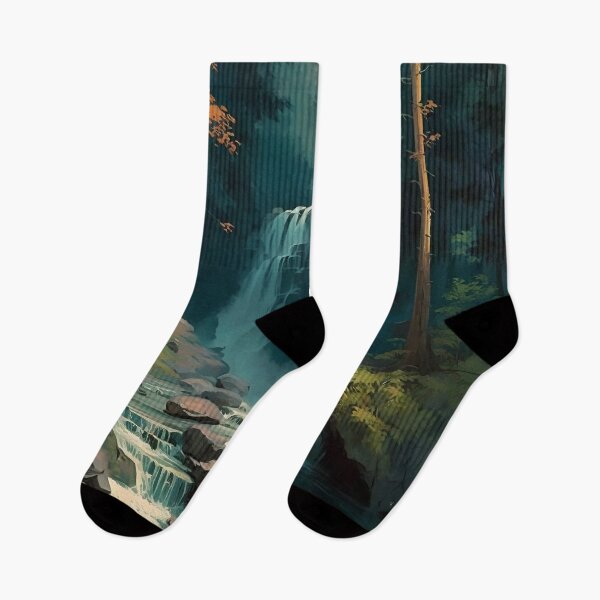 Item preview, Landscape with waterfall designed and sold by Waveval.