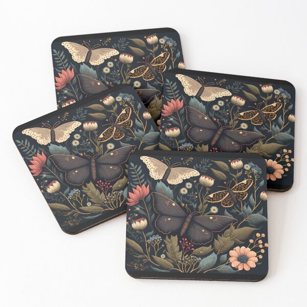 Item preview, Dark Cottagecore Moths and Butterflies designed and sold by TheJadeCat.