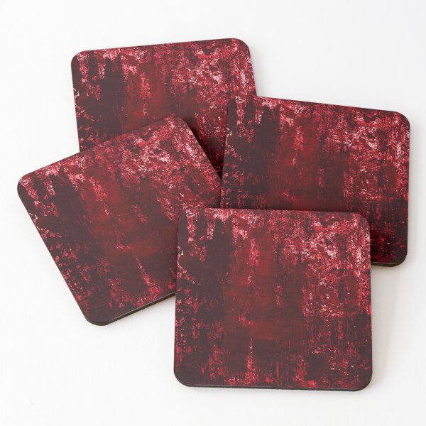 Item preview, Creative bright textured bloody red Halloween art designed and sold by ArtistSunny.