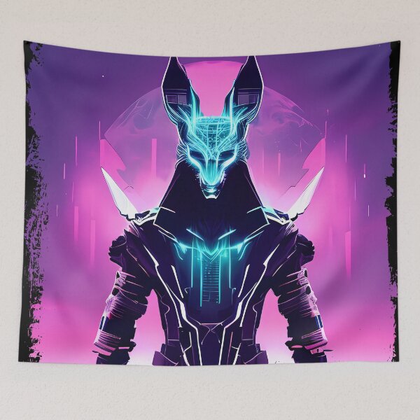 Item preview, "Anubis Resurrected: A Cyberpunk Twist on the Egyptian God" designed and sold by Mytho Merch.