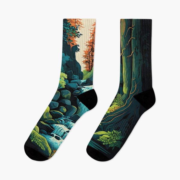 Item preview, Landscape with waterfall designed and sold by Waveval.