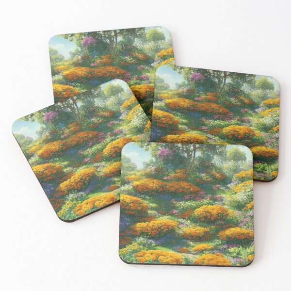 Item preview, Garden of October Marigolds designed and sold by FamiliarPufferfish.