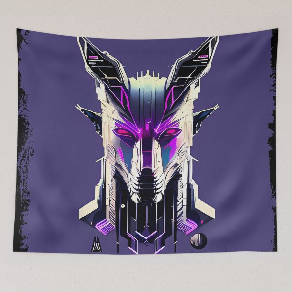 Item preview, "Anubis Resurrected: A Cyberpunk Twist on the Egyptian God" designed and sold by Mytho Merch.