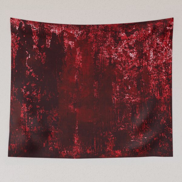 Item preview, Creative bright textured bloody red Halloween art designed and sold by ArtistSunny.