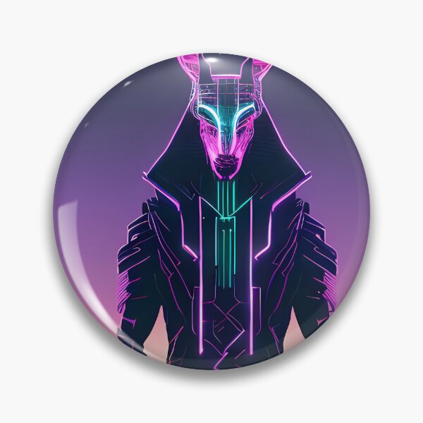 Item preview, "Anubis Resurrected: A Cyberpunk Twist on the Egyptian God" designed and sold by Mytho Merch.