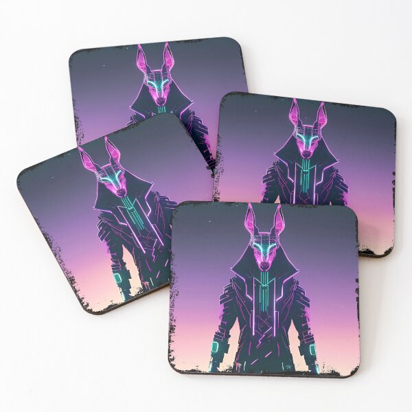 Item preview, "Anubis Resurrected: A Cyberpunk Twist on the Egyptian God" designed and sold by Mytho Merch.