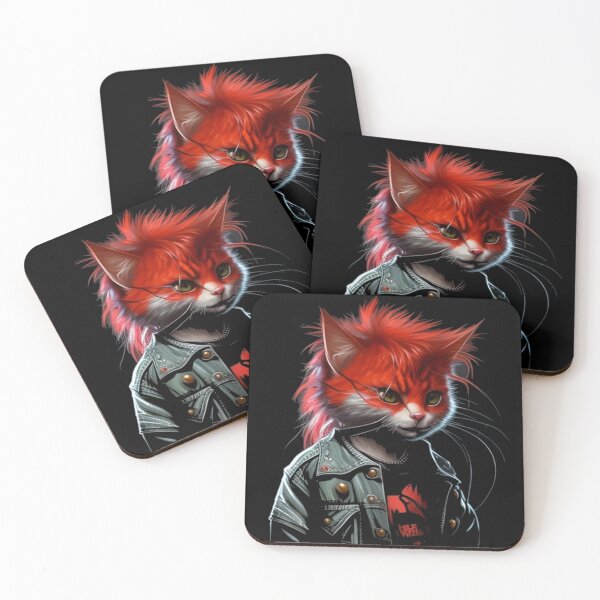 Item preview, Red Cat Punk  designed and sold by happyzone7.