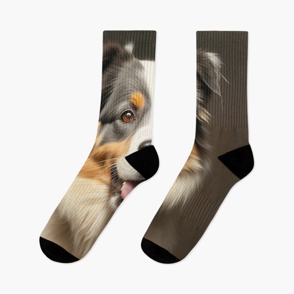 Item preview, Canine Majesty: Australian Shepherd Portrait designed and sold by DavesDogShop.