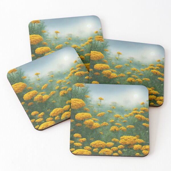 Item preview, Field of October Marigolds designed and sold by FamiliarPufferfish.
