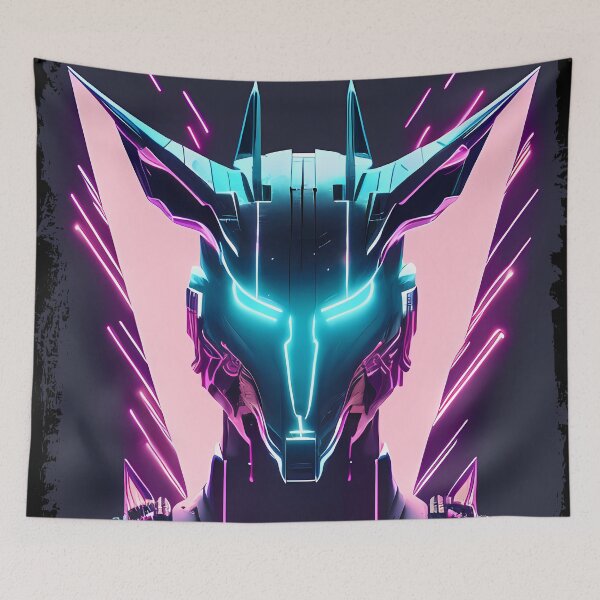 Item preview, "Anubis Resurrected: A Cyberpunk Twist on the Egyptian God" designed and sold by Mytho Merch.