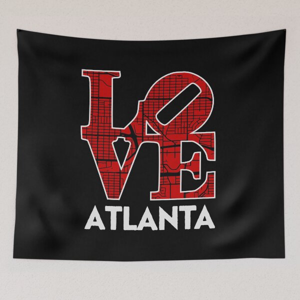 Item preview, Love Atlanta City Map Atlanta 404 designed and sold by pixeljamz.