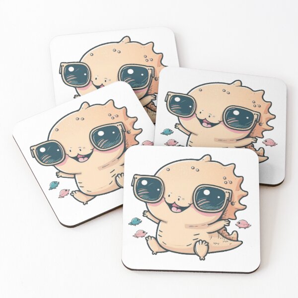 Item preview,  cute happy axolotl wearing sunglasses designed and sold by Iden-store.