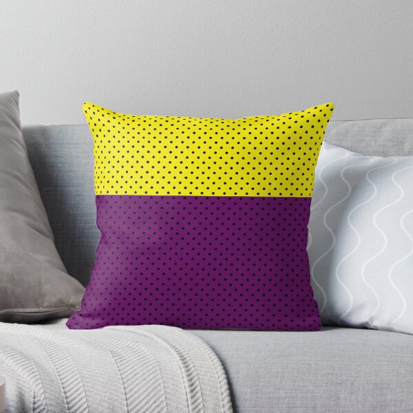 Pet Rock Pillow - Purple - Yellow - 7 Colors - 2 Sizes - ApolloBox