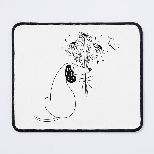 Item preview, Dog Holding A Flower Bouquet In His Teeth designed and sold by deerydeer.