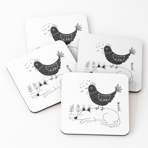 Item preview, Hen Walking On A Sleeping Dog designed and sold by deerydeer.