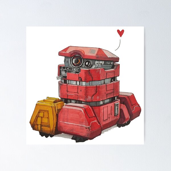 Item preview, The Most Loving Robot in the Galaxy  designed and sold by TanjaKosta.