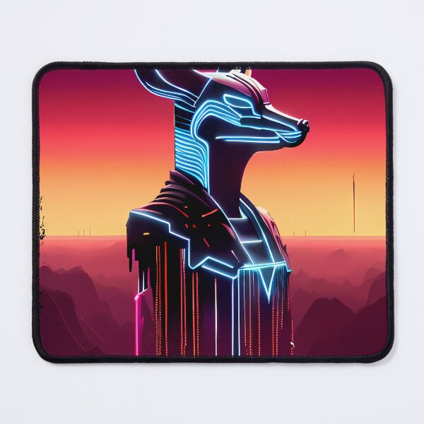 Item preview, "Anubis Resurrected: A Cyberpunk Twist on the Egyptian God" designed and sold by Mytho Merch.
