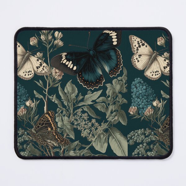 Item preview, Cottagecore Moths and Butterflies | Sage Green and Teal designed and sold by TheJadeCat.