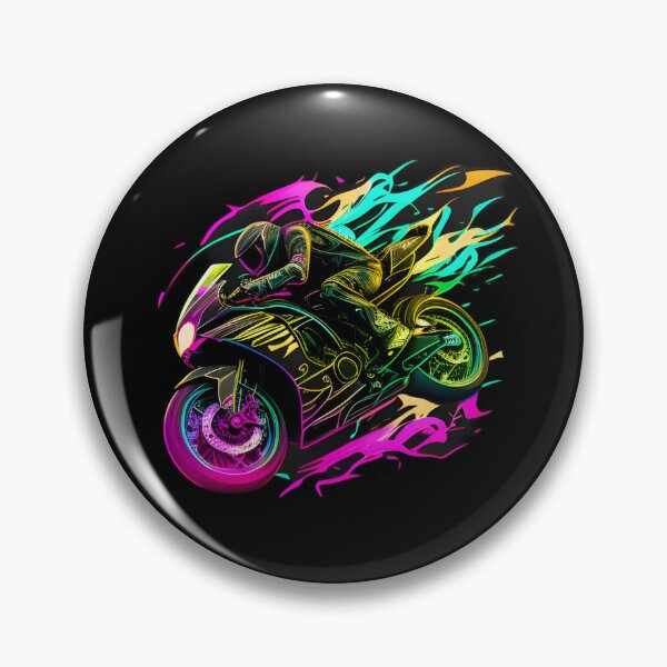 Item preview, Cyberpunk Colorful Futuristic Superbike designed and sold by beluxe.
