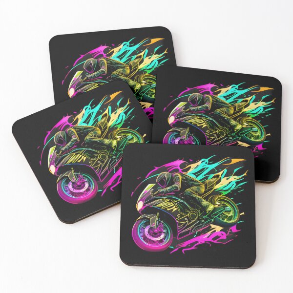 Item preview, Cyberpunk Colorful Futuristic Superbike designed and sold by beluxe.