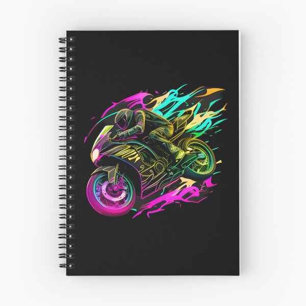 Item preview, Cyberpunk Colorful Futuristic Superbike designed and sold by beluxe.