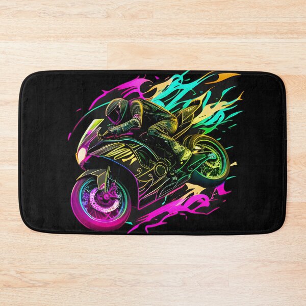 Item preview, Cyberpunk Colorful Futuristic Superbike designed and sold by beluxe.
