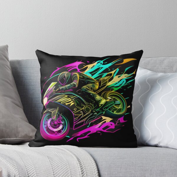 Item preview, Cyberpunk Colorful Futuristic Superbike designed and sold by beluxe.