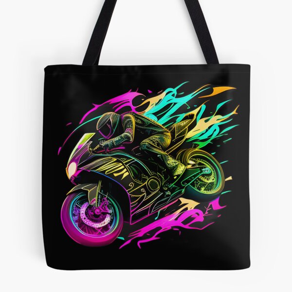 Item preview, Cyberpunk Colorful Futuristic Superbike designed and sold by beluxe.