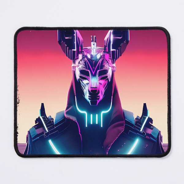 Item preview, "Anubis Resurrected: A Cyberpunk Twist on the Egyptian God" designed and sold by Mytho Merch.