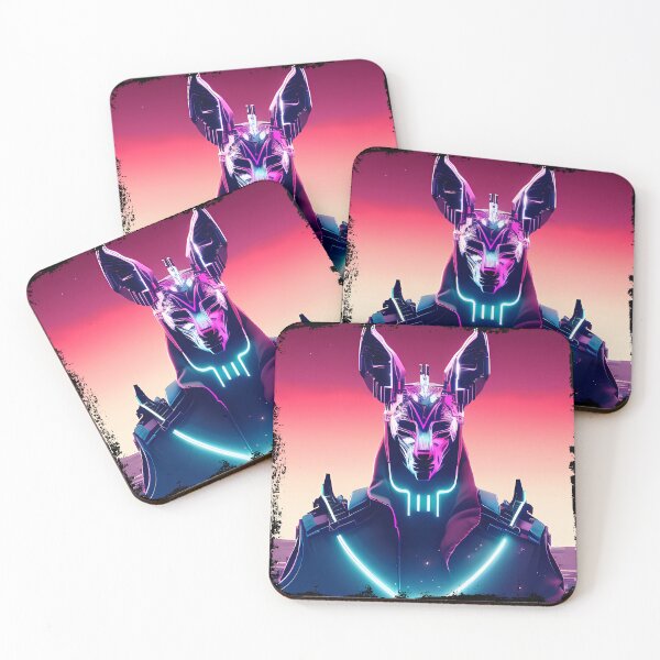 Item preview, "Anubis Resurrected: A Cyberpunk Twist on the Egyptian God" designed and sold by Mytho Merch.
