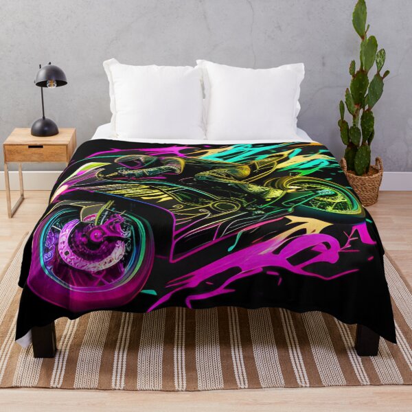 Item preview, Cyberpunk Colorful Futuristic Superbike designed and sold by beluxe.