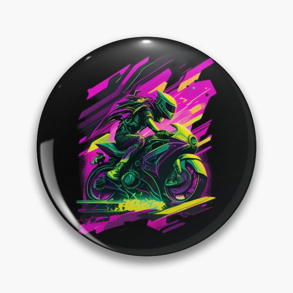 Item preview, Cyberpunk Colorful Futuristic Superbike designed and sold by beluxe.
