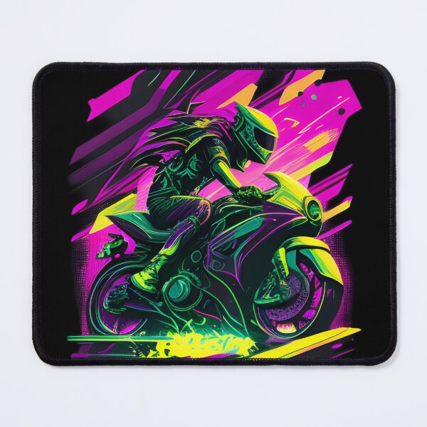 Item preview, Cyberpunk Colorful Futuristic Superbike designed and sold by beluxe.
