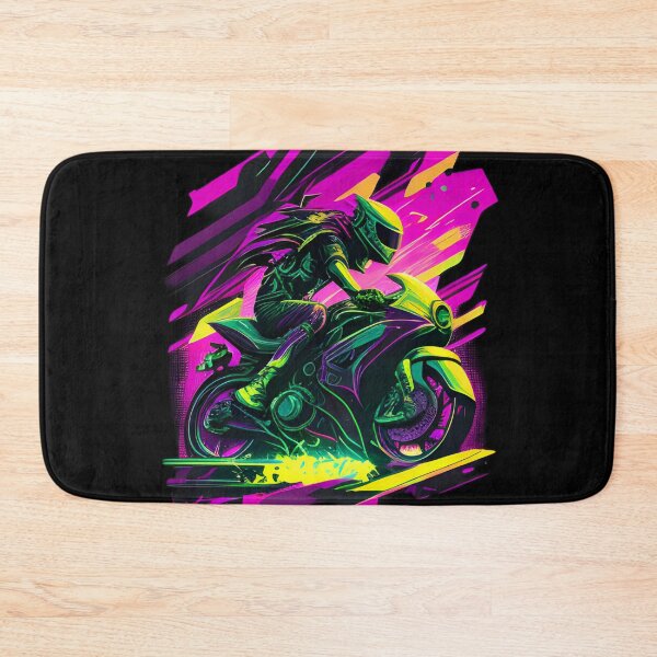 Item preview, Cyberpunk Colorful Futuristic Superbike designed and sold by beluxe.