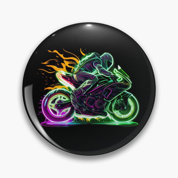 Item preview, Cyberpunk Colorful Futuristic Superbike designed and sold by beluxe.