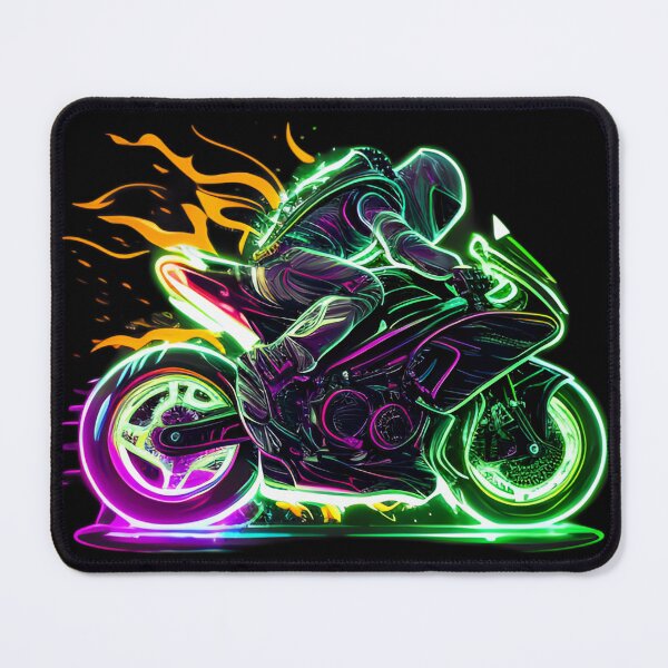 Item preview, Cyberpunk Colorful Futuristic Superbike designed and sold by beluxe.