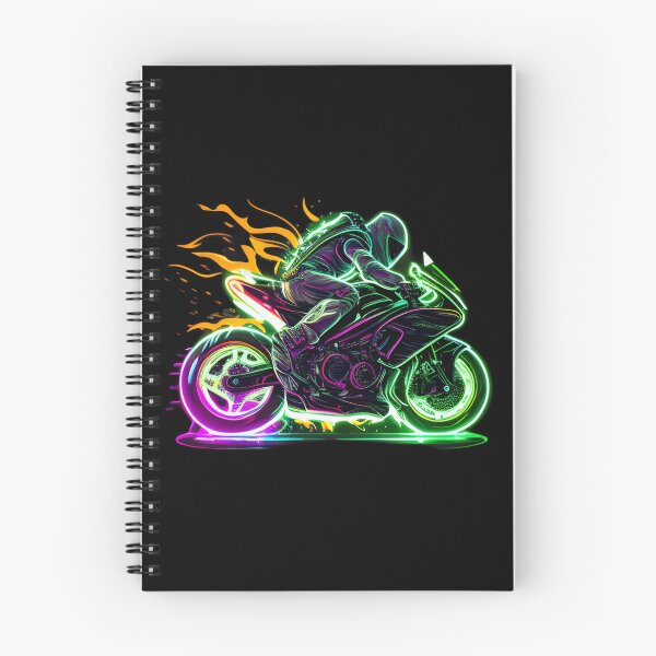 Item preview, Cyberpunk Colorful Futuristic Superbike designed and sold by beluxe.
