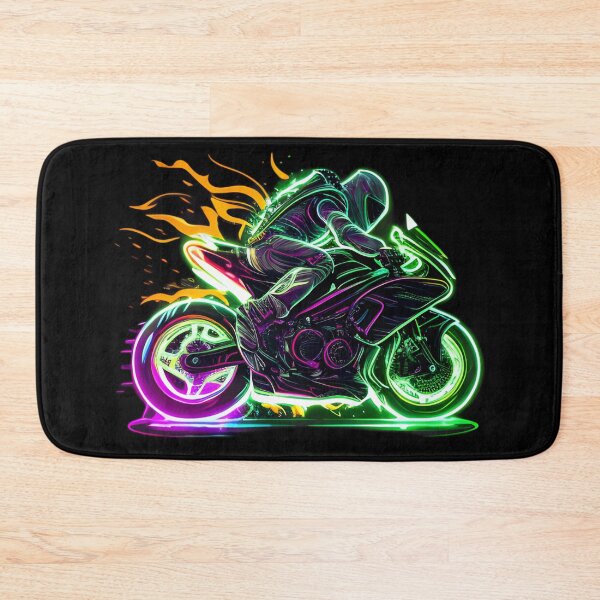 Item preview, Cyberpunk Colorful Futuristic Superbike designed and sold by beluxe.
