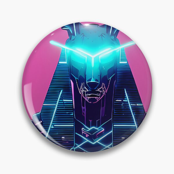 Item preview, "Anubis Resurrected: A Cyberpunk Twist on the Egyptian God" designed and sold by Mytho Merch.