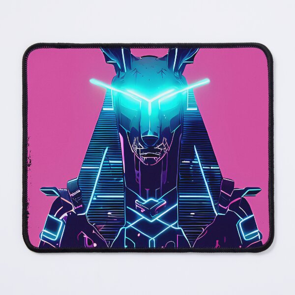 Item preview, "Anubis Resurrected: A Cyberpunk Twist on the Egyptian God" designed and sold by Mytho Merch.