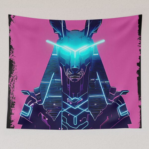 Item preview, "Anubis Resurrected: A Cyberpunk Twist on the Egyptian God" designed and sold by Mytho Merch.