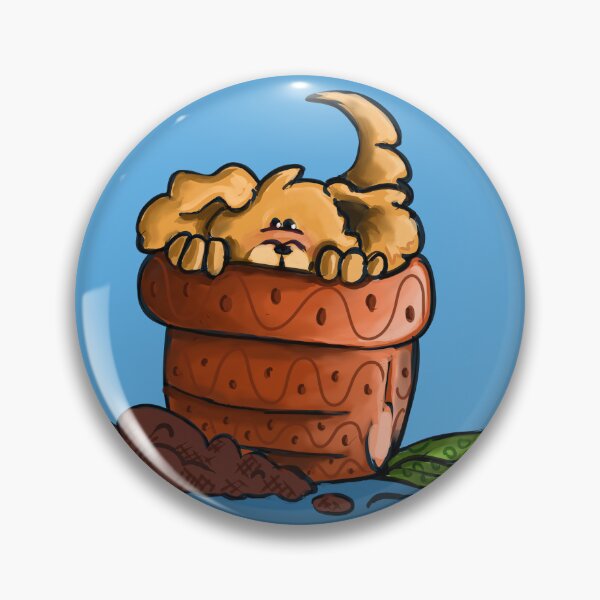 Item preview, potty trained puppy designed and sold by Whimsy Pose Illustrations.