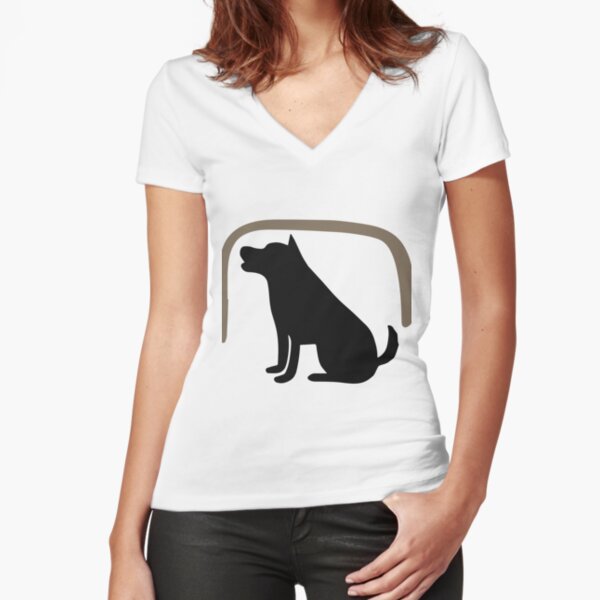 Cute animals - Dog Fitted V-Neck T-Shirt