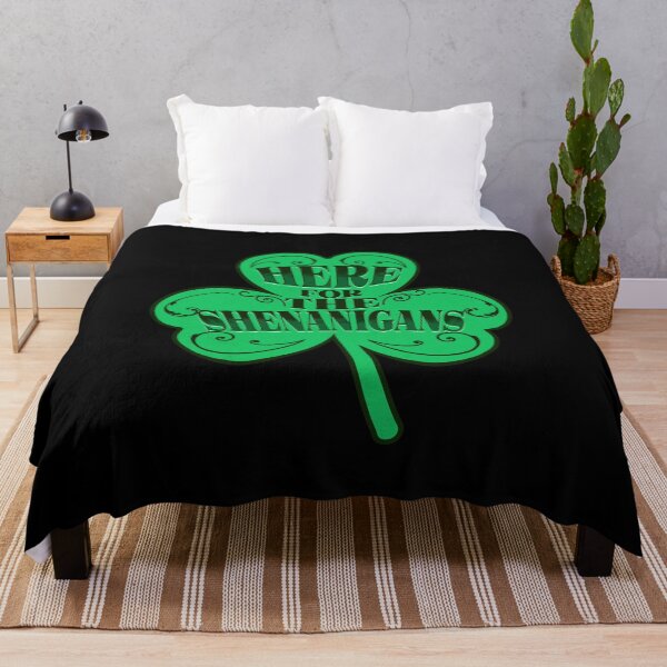 Item preview, Here For The Shenanigans St Patricks Day Lucky Clover St Paddys Day Leprechaun Irish Shamrock designed and sold by CarantinedChaos.