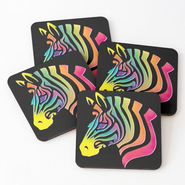 Item preview, Rainbow Zebra Silhouette  designed and sold by Elle  Hazlett.