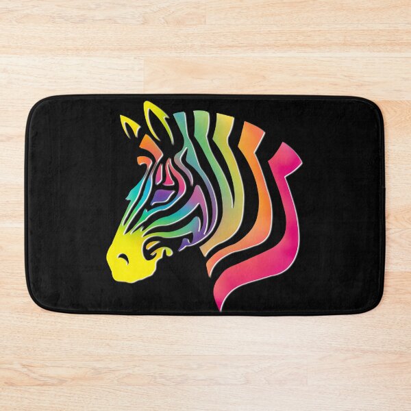 Item preview, Rainbow Zebra Silhouette  designed and sold by Elle  Hazlett.